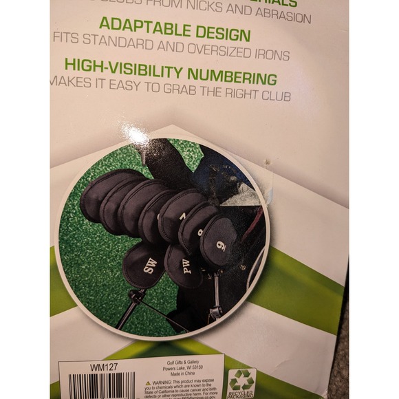 Club Champ Neoprene Iron Covers Set‎ of 9 High Visibility Numbers NIP - Picture 2 of 5